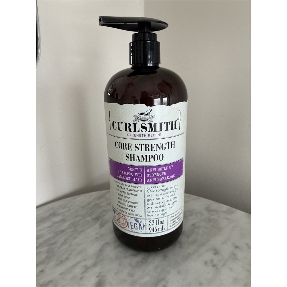 Curlsmith Core Strength Shampoo, Gentle Protein-Rich for Frequent Use (32 fl oz)
